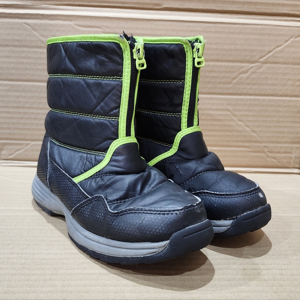 Size 3 Boys Black Snow Boots